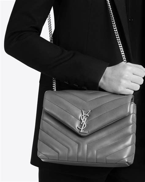 ysl loulou toy bag grey|ysl loulou bag small.